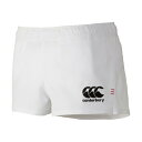 ◆◆送料無料 メール便発送 <カンタベリー> Canterbury ラグビーショーツ(フィットタイプ)(メンズ) RG26012 (10:ホワイト) ラグビー(...