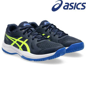  AVbNX ASICS UPCOURT 6 GS 1074A045 (401FMIDNIGHT/SAFETY YELLOW) pV[Y WjA 1074A045-401