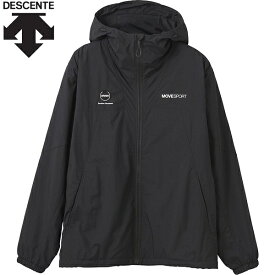 ◆◆○ ＜デサント＞ DESCENTE AIR THERMOTION ナイロンスパンライク フルジップフーディー DMMWJC30-BK