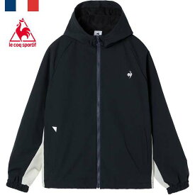 ◆◆○ ＜ルコック＞ le coq sportif 裏起毛ウィンドブレーカージャケット LT5FWB30L (NV00：ネイビー)