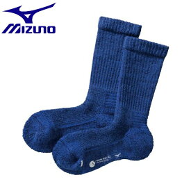 ◆◆送料無料 メール便発送 ＜ミズノ＞ MIZUNO ブレスサーモウール厚手ソックス[レディース] B2JX9703 (15：ブルー) アウトドア