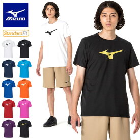 ◆◆送料無料 メール便発送 ＜ミズノ＞ MIZUNO ユニセックス ジュニア ビッグランバードロゴ半袖Tシャツ 32MAA155