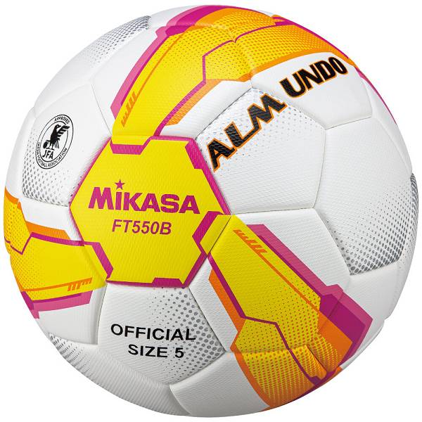 まとめ買いでお得 ミカサ MIKASA サッカーボール 5号球 検定球 FT550B-YP-JUFA