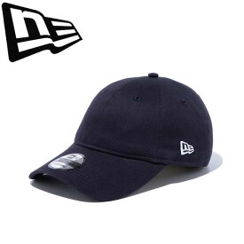 ◆◆ ＜ニューエラ＞ NEWERA キャップ 9TWENTY ロングバイザー ノンウォッシュコットン ベーシック ネイビー × ホワイト 14525070