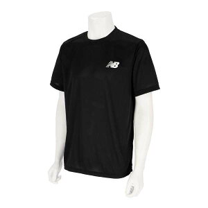 ◆◆メール便発送 <ニューバランス> NEW BALANCE トレーニングショートスリーブシャツ AMT45401 (BK) サッカー・フットサル