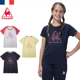 メール便発送 即納可★【le coq sportif】ルコック ジュニア 半袖シャツ ガールズ QMJPJA01
