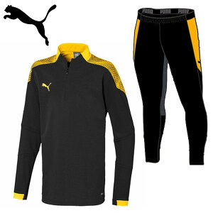 メール便発送 即納可☆【PUMA】プーマ 超特価半額 ジュニア 1/4ジップトップ ジャージセットアップ 上下セット 子供用 656961 656965