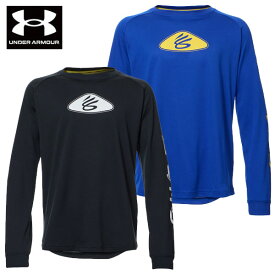 送料無料 メール便発送 即納可★【UNDER ARMOUR】アンダーアーマー カリー テック ロゴ ロングスリーブTシャツ キッズ バスケット 1381788