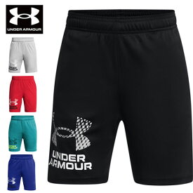 送料無料 メール便発送 即納可★【UNDER ARMOUR】アンダーアーマー UAテック ロゴ ショーツ ジュニア ハーフパンツ 1383333