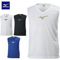 メール便発送 即納可☆【MIZUNO】ミズノ インナーシャツ Vネック ノースリーブ P2MAB050