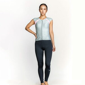 即納可☆【NIKE】ナイキ ジップ付き半袖レギンスセパレーツ レディース フィットネス水着 2993119