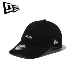 即納可★【NEW ERA】ニューエラ キャップ 9TWENTY スクリプトロゴ ウォッシュドコットン ブラック × ホワイト 14525129