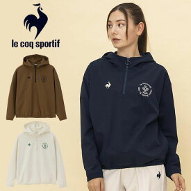 メール便発送 即納可☆【le coq sportif】ルコックスポルティフ レディース テニス LCSプリューム リブクロスアノラックジャケット LT4FSW40L