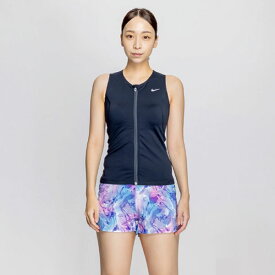 即納可☆【NIKE】ナイキ ジップ付き袖なし総柄2in1パンツセパレーツ レディース フィットネス水着 2993128