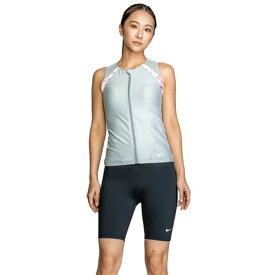 即納可☆【NIKE】ナイキ ジップ付き袖なしセパレーツ レディース フィットネス水着 2993116