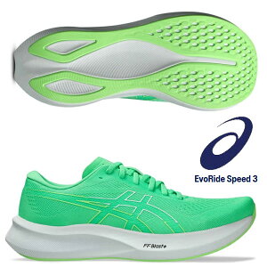 ���[���yasics�z�A�V�b�N�X EvoRide Speed 3 �����Y �����j���O�V���[�Y 1011B969 300