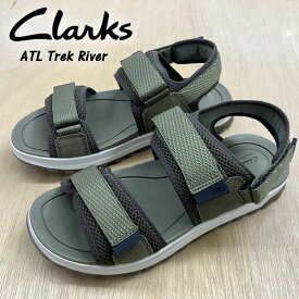 即納可☆【Clarks】クラークス ATL Trek River オリーブ サンダル 26186552