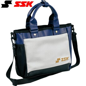 ◆◆ ＜エスエスケイ＞ SSK ミニトートバッグ BA7002 (1063：ホワイト×Dブルー) (野球・ソフトボール)