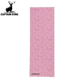 ◆◆ ＜キャプテン スタッグ＞ CAPTAIN STAG Vit Fit ヨガマット （ハイビスカスピンク） 61cm×173cm×厚サ0.6cm UR-869