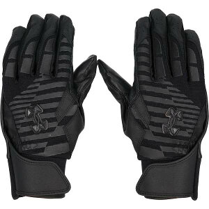 [֔ A_[A[}[ UNDER ARMOUR UA CLEAN UP PRO BATTING GLOVES NON COLOR UAN[Abv v obeBOO[u mJ[(싅\tg{[/Y) 6001313 (Black/Black/Black(00