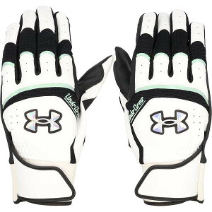 [֔ A_[A[}[ UNDER ARMOUR UA YARD PRO BATTING GLOVES UA[h v obeBOO[u(싅\tg{[/Y) 6001314 (White/Black/Iridescent(100))