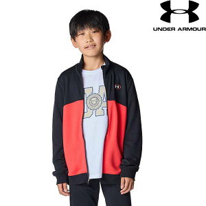 ◆◆ <アンダーアーマー> UNDER ARMOUR UAトラックジャケット(トレーニング/BOYS) 6007823 (Black/RacerRed/White(001))