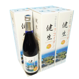 沖縄産 もずくエキス 健生 【720g×6本セット】スーパーセール目玉商品 高純度 フコイダン ドリンク モズクエキス 飲みやすい 梅肉エキス入り 健康ドリンク 沖縄もずく アポトーシス 母の日 父の日 大切な方へ 津堅島 太もずく