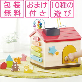 【レビュー特典あり】 木のおもちゃ ようこそ！森のわくわくハウス エドインター ルーピング 積み木 エドインター 型はめ ドールハウス 楽器 ごっこ遊び 0歳 1歳 2歳 出産祝い 誕生日 プレゼント