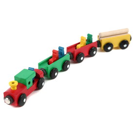 木製レール 電車 機関車 ブリオ BRIO 互換 4人のり汽車 9645 ミッキィ MICKI 木のおもちゃ 誕生日 プレゼント 男の子 女の子 子供