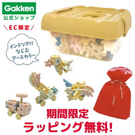 ＜期間限定ラッピング無料＞【 学研 公式 】＼WEB 限定／ Gakken ニューブロック はじめよう アースカラー セット 15種54パーツ 1.5歳から 【2Lサイズラッピング対応商品】 A11335 学研ステイフル おもちゃ 知育玩具