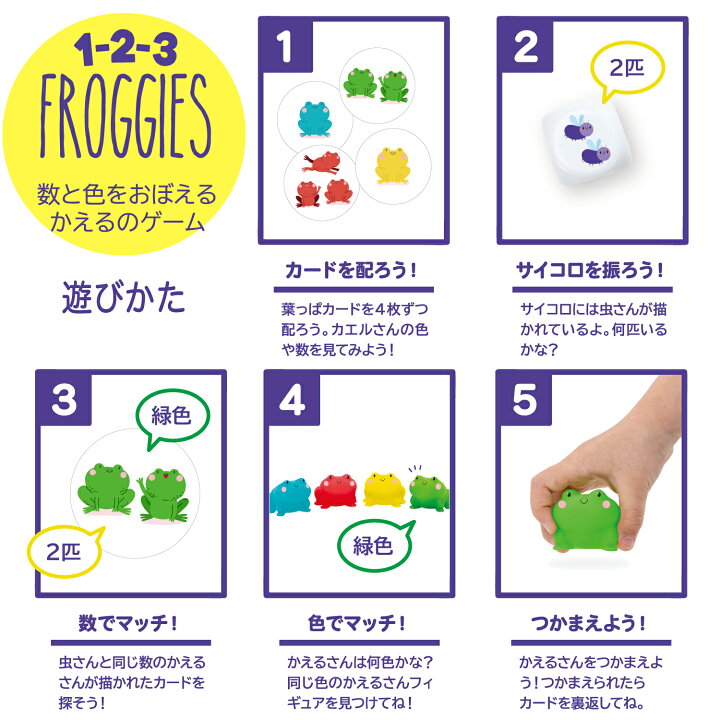 楽天市場 Web限定販売 1 2 3 Froggies 数と色をおぼえるかえるのゲーム A 学研ステイフル かえる 3才 2 4人用 カードゲーム 数 サイコロ ゲーム 親子 家遊び 子ども 知育 算数 色 家族 未就学児 Lサイズラッピング対応商品 別途有料 学研ステイフル 楽天市場 Web限定販売 1 2 3 Froggies 数と色をおぼえるかえるのゲーム A 学研ステイフル かえる 3才 2 4人用 カードゲーム 数 サイコロ ゲーム 親子 家遊び 子ども 知育 算数 色 家族 未就学児 Lサイズラッピング対応商品 別途有料 学研ステイフル