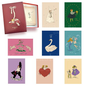 \10月8日発売新商品/ くらはしれい プレミアム ポストカード セット 収納 箱 入り A21802 学研ステイフル 文具 雑貨