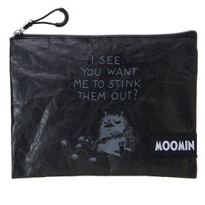 \9月24日発売新商品/ 【学研 公式】 ムーミン アウトドア ポーチ ベージュ ブラック 学研ステイフル 文具 雑貨