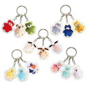 ＼5月20日発売新商品／ mojojojo 3連アクリルキーホルダー bears / cats / dogs / birds / rabbits 文具 文房具 雑貨 …
