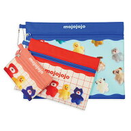 ＼5月20日発売新商品／ mojojojo 3連ポーチ MJJJ010 文具 文房具 雑貨 マリモクラフト