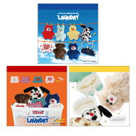 mojojojo スクエア メモ LAUNDRY / BASKET / GOOD NIGHT 文具 文房具 雑貨 日販 日本出版販売