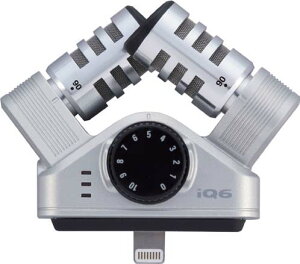 ZOOM/IQ6 Professional Stereo Microphone / iPhone / iPad p̍iȃXeIRfT}CNqY[r