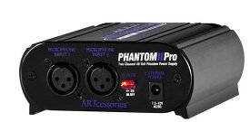 ART/2CH 48Vファントム・パワー・サプライ Phantom II Pro ファントム電源用パワーサプライ（マイク2本分)