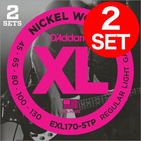 D'addario EXL170-5TP ベース弦（5弦用・2セットパック）〈ダダリオ〉