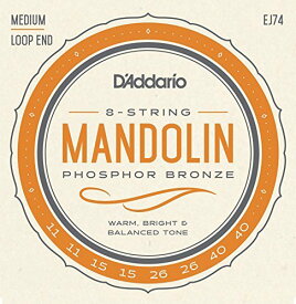 D'addario/マンドリン弦/EJ74 Mandolin/Meduim/Phospor Bronze〈ダダリオ〉