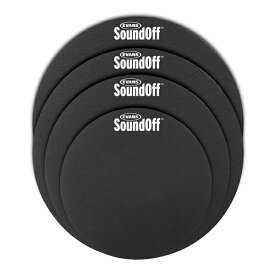 EVANS/SoundOff Drum Mute Pak-Fusion Sizes トレーニング パッド ミュート（SO-0244）〈エヴァンス〉