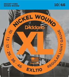 D'Addario EXL110 Regular Light 10-46 �G���L�M�^�[�� �_�_���I