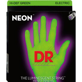 DR/NEON Guitar String Neon Green DR-NGE エレキギターネオン弦〈メール便OK〉