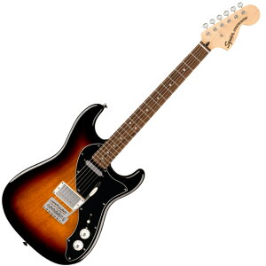 Squier by Fender Paranormal Stratocaster Deluxe, Laurel Fingerboard, Black Pickguard, 3-Color Sunburst �X�N���C�A �t�F���_�[ �X�g���g