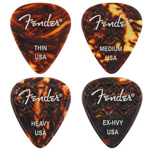 �y2/13�`15 P5�{or10�{!(�ꕔ�ΏۊO����)�zFender �s�b�N 351 Shape Wavelength Celluloid Picks Shell 6���p�b�N �t�F���_�[