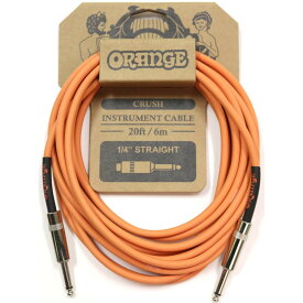 ORANGE/CA036 CRUSH Instrument Cable 20ft/6m Straight 楽器用シールドケーブル【オレンジ】