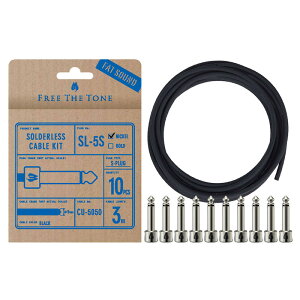 �y1/20�̓|�C���g5�{or10�{�I(�ꕔ�ΏۊO)�zFree The Tone SL-5S-NI-10K CU-5050�p�\���_�[���X�v���O�L�b�g�@S�v���O10�� / CU-5050�P�[�u��3m �j�b�P���q�t���[�U�g�[���r