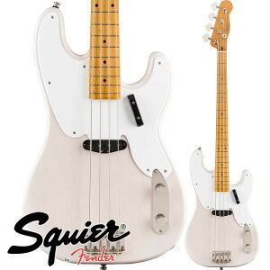 Squier by Fender Classic Vibe '50s Precision Bass, Maple Fingerboard, White Blonde�y�X�N���C�A �t�F���_�[�E�v���V�W�����x�[�X�z