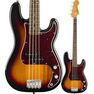 Squier by Fender Classic Vibe '60s Precision Bass, Laurel Fingerboard, 3-Color Sunburst�y�X�N���C���[�z