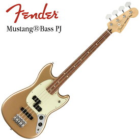 Fender Player Mustang Bass PJ, Pau Ferro, Firemist Gold〈フェンダーMEXムスタングベース〉